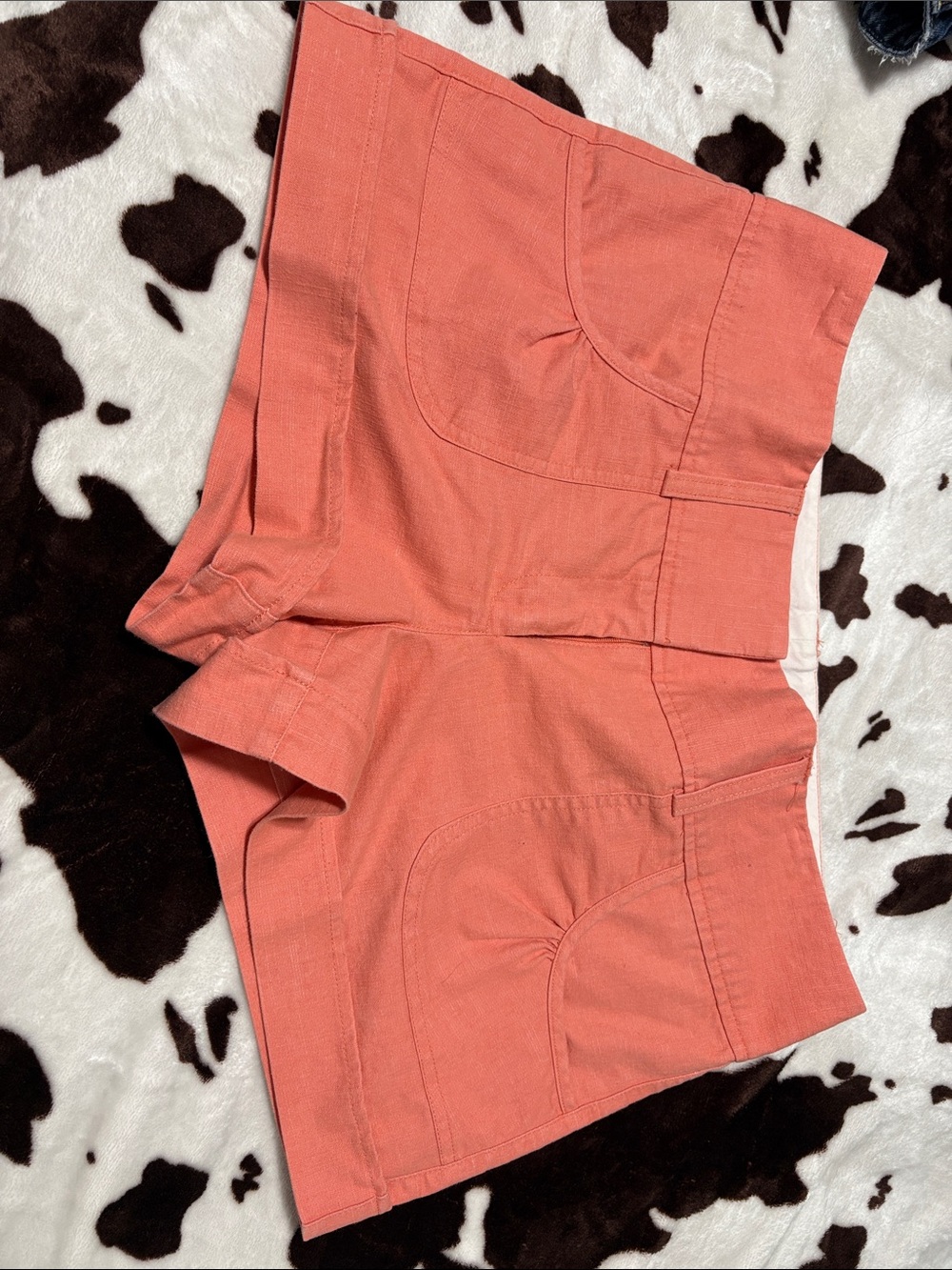 Maurices Coral High-Waist Pocket Shorts